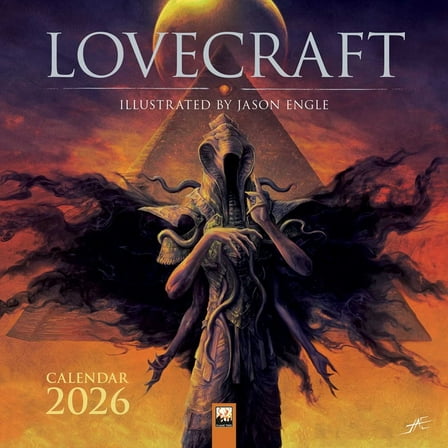 Lovecraft: Illustrated by Jason Engle Wall Calendar 2026 (Art Calendar), (Paperback)