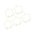thumbnail image 1 of stanreset 5x Stylish Dolls Clothes Hanger with Pants Clips for Doll House Clothing Rack Small Suit Golden 15 x 12cm 1Set, 1 of 6