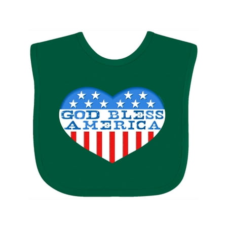 

Inktastic God Bless America Heart Gift Baby Boy or Baby Girl Bib