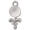 White, variant on Silver Plated Pink Rattle - Rope Charm Bead Dangle with Mini 2026