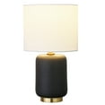 thumbnail image 5 of Evelyn&Zoe 15" Retro Ceramic Mini Lamp with White Drum Linen Shade, 5 of 8