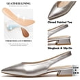 thumbnail image 5 of CHICVOMEY Women's Flats Pointed Toe Slingback Heel Shoes for Women Comfortable Sandals Women for Work Wedding Office Dress Flats, 5 of 9