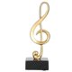 thumbnail image 1 of Statue de note de musique, sculpture, figurine, symbole, ornements, décoration pour la maison, le bureau, 1 of 4