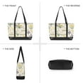 thumbnail image 6 of FORMRS Canvas Laptop Tote Bag for Women with 15.6" Computer Compartments Shoulder Handbag, Floral Rabbit, 6 of 7