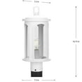 thumbnail image 6 of P540033-028-Progress Lighting-Gables - 1 Light Outdoor Post Lantern made with Durashield for Coastal Environments-Satin White Finish, 6 of 6