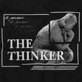thumbnail image 2 of The Thinker Le Penseur Sculpture Crewneck T Shirts Boy Girl Teen Brisco Brands S, 2 of 5