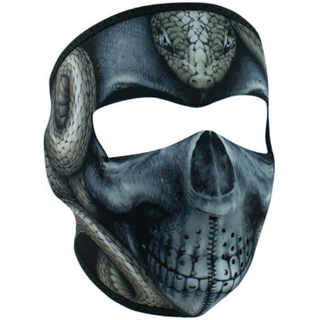 Neoprene Thermal Face Mask - Snake Skull - Outdoor
