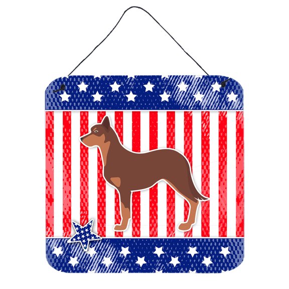 Carolines Treasures BB3329DS66 USA Patriotic Australian Kelpie Dog Wall or Door Hanging Prints