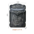 thumbnail image 4 of Vintage Mailboxes for Homes Wall Mount Mailbox for Outdoor,Side of House,Porch & Indoor Use,Perfect for Letters & Small Mail, 4 of 9