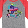thumbnail image 3 of Hey Arnold! - Retro Arnold and Gerald - Toddler And Youth Raglan Graphic T-Shirt, 3 of 6
