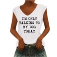 thumbnail image 1 of Birdeem T-Shirt Sans Manches à Col en V Imprimé Mode Décontractée pour Femmes, 1 of 5
