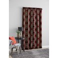 thumbnail image 6 of (2 pack) Mainstays Blackout Curtain Panel Pair, Set of 2, Medallion Brick Red, 30"W x 84"L, 6 of 8