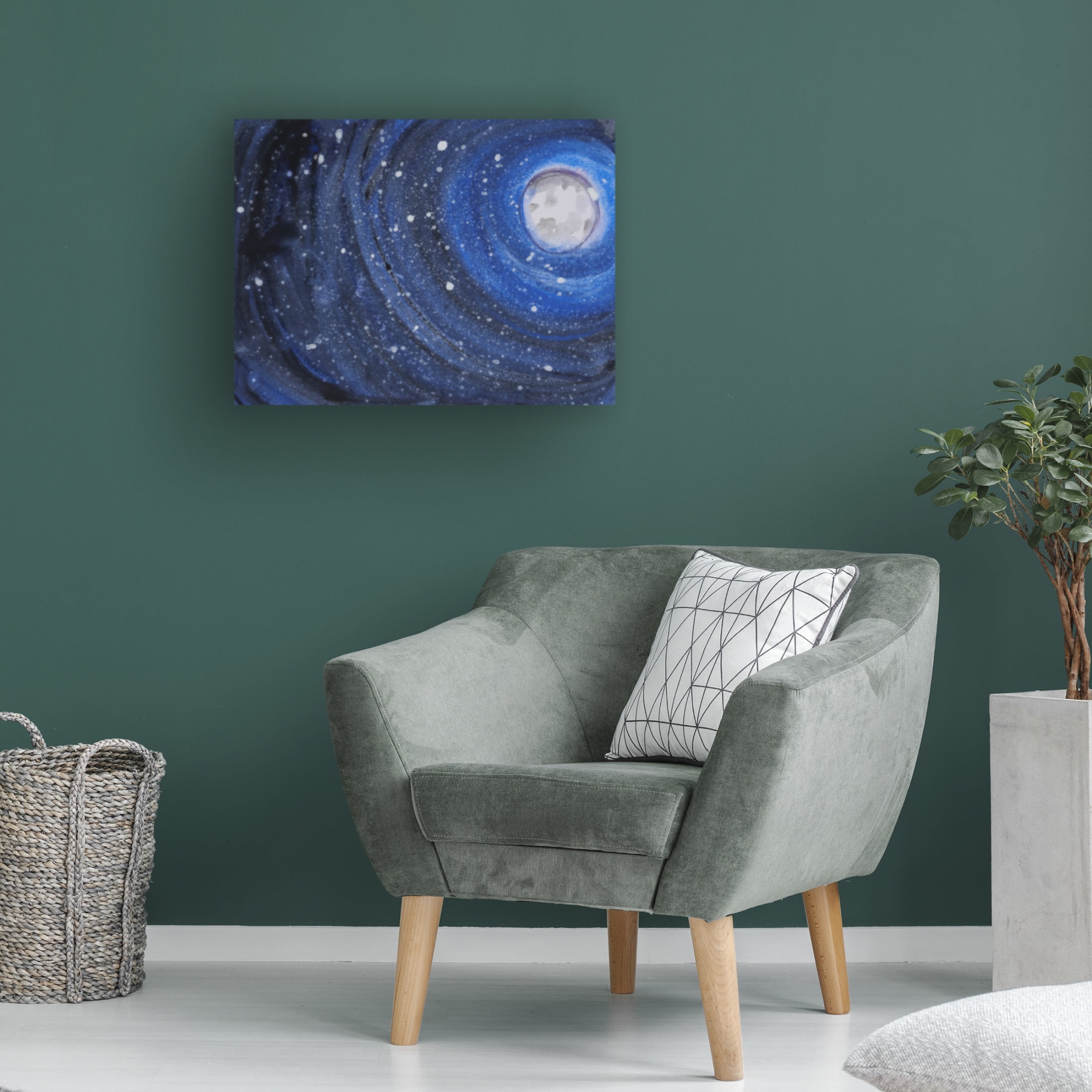 Canvas Wall Art - Erin McGee Ferrell 'Starry Night Sky I' Wall Art for Living Room, Bedroom, or Office Décor by Trademark Fine Art - 32 x 24 Inches