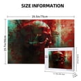thumbnail image 4 of Sikiie Red Dark Skull Abstract Puzzle, Jigsaw Puzzles, Jigsaw Puzzles 1000 Pieces, Custom Jigsaw Puzzle for Adults (29.5×19.7in, Horizontal), 4 of 9
