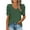 Green, variant on Pimfylm Womens Summer Shirt V Neck Casual Tshirts Puff Sleeve Tops for Women Solid Color XS-3XL Black, L