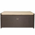 thumbnail image 5 of Barton Outdoor Storage Deck Box, 60 Gallon Wicker Patio Bin & Bench With Cushion, Waterproof & UV Resistant, 5 of 8