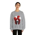 thumbnail image 3 of Skull Blood Roses Red Balloons Unisex Heavy Blend™ Crewneck Sweatshirt, 3 of 7