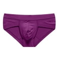 thumbnail image 1 of StSilkitty Men's Briefs Low Rise Elastic Soft Breathable Underwear Lightweight No Ride-Up Bikini Underpants, 1 of 4