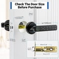 thumbnail image 7 of Smart Door Lock,Blacksmith 5 in 1 Smart Door Handle with Built-in WiFi Gateway and Fingerprint,App,Password,Key,Card Unlock,Smart Lock for Door,Black, 7 of 7