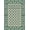 Green, Pattern 10, variant on Flatwoven High Traffic Area Rug, Modern Art Deco Inspired with Emerald and Cream Accents, Non Slip, Stain Resistant, Washable Area Rugs for Living Room, Bedroom(Green, 2X3)