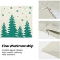 thumbnail image 6 of Christmas Pillow Covers 18x18 Inch Set of 2 Cream Aqua Teal Christmas Tree Snowflakes Decor Throw Pillows Winter Xmas Holiday Outdoor Cushion Cases for Couch Bed Decorations, 6 of 6