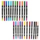 thumbnail image 3 of 24 rotuladores de punta doble, de colores, de punta fina, para colorear, dibujar, caligrafía y tomar notas, 3 of 7