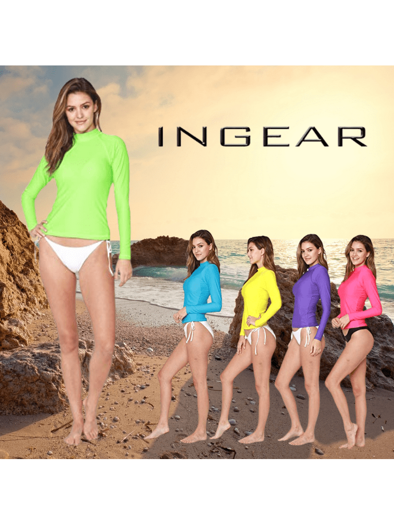 INGEAR Adult Swim Shirt: Women's UV Sun Protection Long