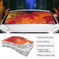 thumbnail image 4 of Kdxio Autumn Leaf Print Front Windshield Sun Shade,Folding Auto Sunshade for Car Truck SUV-Medium, 4 of 7