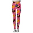 thumbnail image 4 of FJHNGBDH Women'S Thanksgiving Leggings Turkey Pumpkin Wheat Print Stretchy High Waisted Pants Tights Fitting Sports Legging, 4 of 5