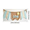 thumbnail image 3 of Cute Polka Dot and Gingham Patterned First Birthday Banner Background Party Decorations Backdrop for Photography Birthday Party Celebrations Photo Props, 3 of 8