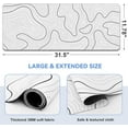 thumbnail image 2 of Mouse Pad Gaming Mousepad 31.5 x 11.8in Large Mouse Pad for Keyboard and Mouse with Anti-Slip Rubber Base, Keyboard Pad XL Mouse Mat for Home and Office（Black with White Topographic Line）, 2 of 14