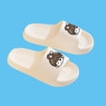 thumbnail image 6 of Womens Cute Cartoon EVA Slide Sandals Comfort Platform Non-Slip for Pool Beach Shower Indoor Outdoor White,Size 3.5-5, 6 of 8