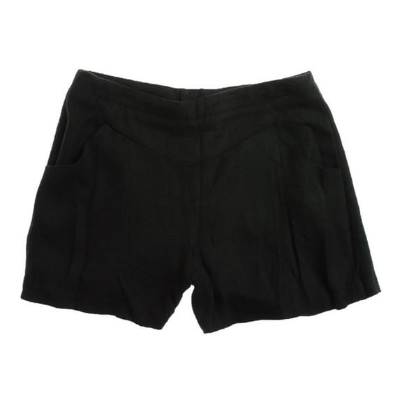 W118 Womens Rebecca High Waist Walking Dress Shorts, Black, Medium