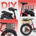thumbnail image 5 of SISIGAD Electric Bike for Adults, 500W Peak 750W Battery Long Range, 20mph E Mountain Bike, 20"×4.0" Fat Tire Ebike, Electric Bicycle 48V/10.4AH UL2849, 5 of 7