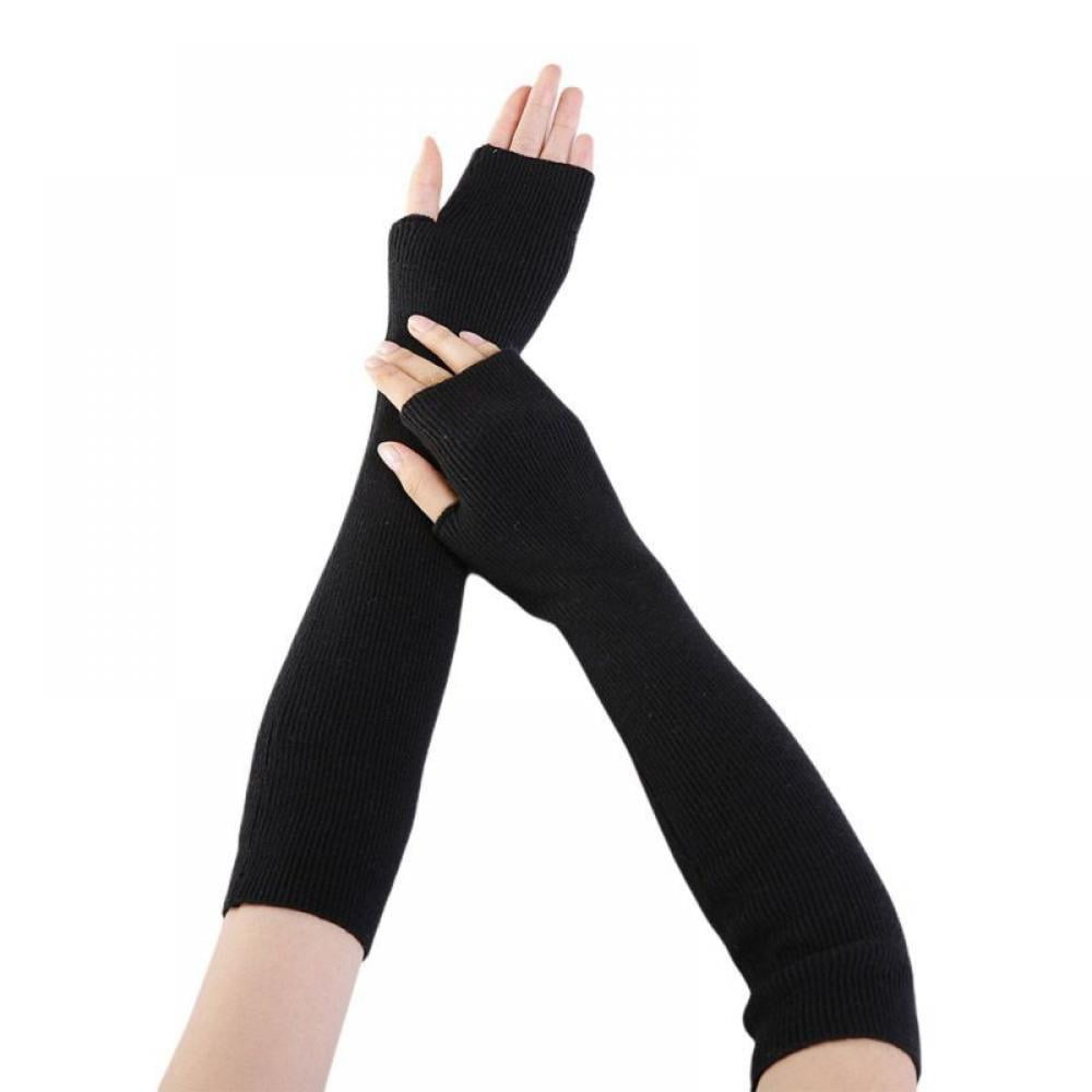 Winter Long Fingerless Gloves Elbow Length Gloves Arm Warmer for Women
