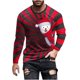 thumbnail image 2 of Blusas y camisas de manga larga con cuello redondo para hombre, estilo casual, cuello redondo, manga larga, camiseta estampada de Halloween, blusa de poliéster para hombre., 2 of 5