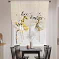 thumbnail image 3 of Bee Gnomes Tie Up Curtains for Windows, Adjustable Balloon Window Shades, Farmhouse Spring Daisy Honey Flowers Kitchen Window Treatments Farmhouse Short Curtains with Rod Pocket 42"x45", 3 of 8