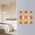thumbnail image 4 of Yayeee Toggle Light Switch Wall Plate 2-Gang 4.56"x4.48" Decorative Outlet Cover, Geometric Pattern, 4 of 7