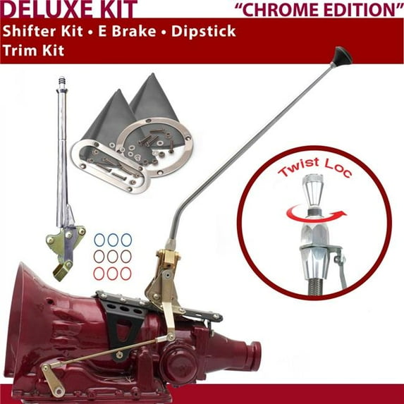 American Shifter 4L80E Shifter Kit 23 in. E Brake Trim Kit Dipstick for D0F3B