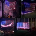 Larger Size American Flag Lights, July 4th Patriotic Lights with Ultra