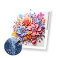 thumbnail image 1 of Un Bouquet de Fleurs - Kit de Peinture Diamant Premium Exclusif, 1 of 7