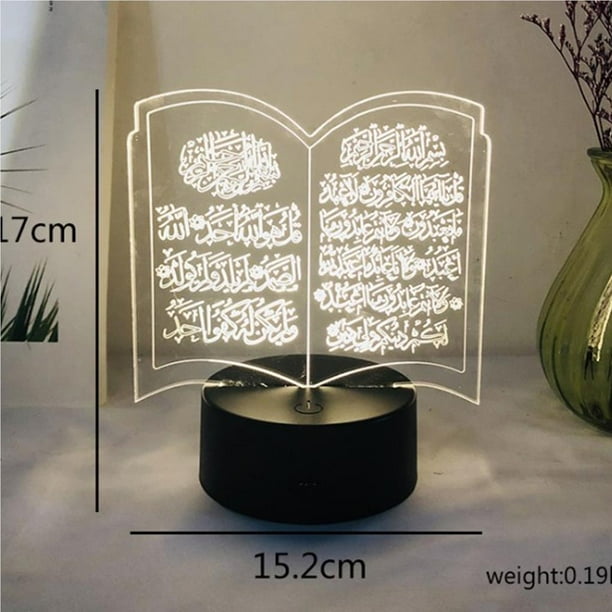 Eid Diversos Patrones Corán Musulmán Decoración Ramadán Regalo Luz Nocturna Yuarrent HA025217-01