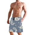 thumbnail image 6 of Ckdifva Many Seals Men's Board Shorts Swim Trunks Drawstring Summer Beach Golf Shorts Quick Dry with Pockets, 6 of 8