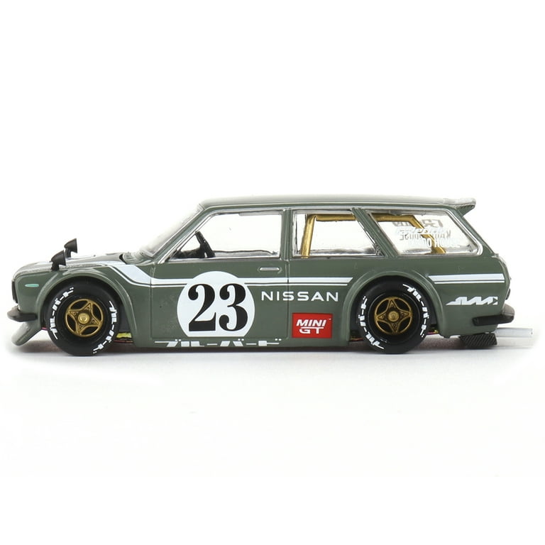 Mini GT Kaido House Datsun 510 Wagon Carbon Fiber V3 - Green