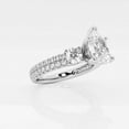 thumbnail image 2 of Cloud Jewel 1.5 Ct Lab Created Diamond Pear Cut Engagement Ring - 14K White Gold Plated Wedding Anniversary Ring - Diamond Jewelry For Birthday Gift - Jewelry Silver Clearance Wedding Ring for Her, 2 of 5