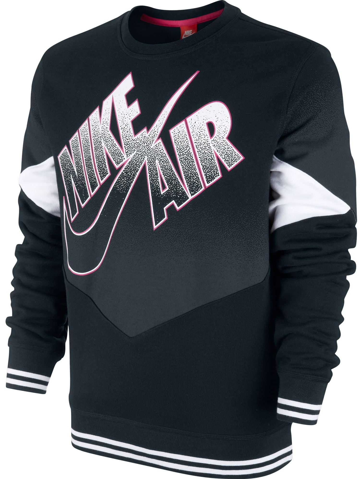 mens black and white nike sweatshirt