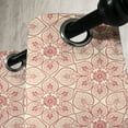 thumbnail image 3 of Ambesonne Antique Grommet Curtain, Curvy Flowers, 50" x 84", Dark Coral Beige, 3 of 6