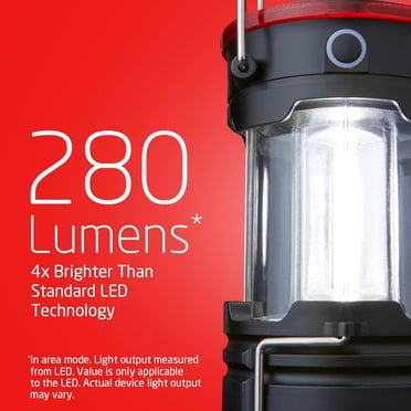 Eveready 4-Pack LED Camping Lanterns - Rechargeable, Collapsible, 300 Lumens, Magnetic Base