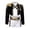 Black, variant on Popular Singer Group Cosplay Costume, Pop Star Printed Black Outfit with 2 Waist Accessories, Halloween Costumes Outfit, for Halloween Cosplay Party
