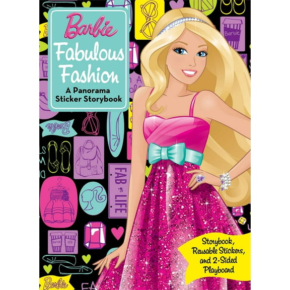 Panorama Sticker Storybook: Barbie Fabulous Fashion : Panorama Sticker Storybook (Series #1) (Paperback)
